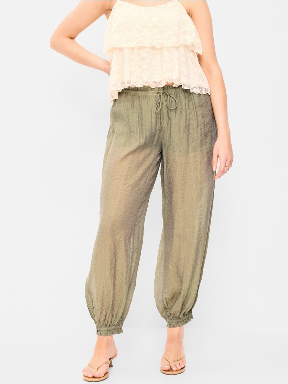 NWT- Old Navy - XXL- sheer harem balloon pant